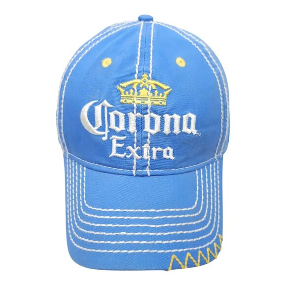 Corona Extra Strapback Cap Hat Beer Brew Embroidered Logo Trucker Baseball - Picture 14 of 14